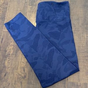 Tuff Athletics High Rise Blue Cami Leggings Large